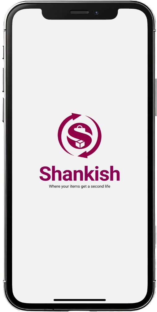 Shankish sign up screen on a mobile phone